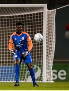 11 February 2022; St Patrick's Athletic goalkeeper Joseph Anang during the FAI President's Cup match between Shamrock Rovers and St Patrick's Athletic at Tallaght Stadium in Dublin. Photo by Stephen McCarthy/Sportsfile