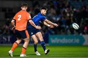11 February 2022; Ross Byrne of Leinster in action against Adam McBurney of Edinburgh during the United Rugby Championship match between Leinster and Edinburgh at the RDS Arena in Dublin. Photo by Sam Barnes/Sportsfile