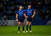 11 February 2022; Dave Kearney, left, and Ross Byrne of Leinster during the United Rugby Championship match between Leinster and Edinburgh at the RDS Arena in Dublin. Photo by David Fitzgerald/Sportsfile