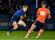 11 February 2022; Tommy O'Brien of Leinster in action against Charlie Savala of Edinburgh during the United Rugby Championship match between Leinster and Edinburgh at the RDS Arena in Dublin. Photo by Sam Barnes/Sportsfile