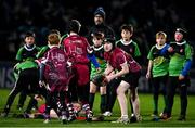 11 February 2022; Action from the Bank of Ireland Half-Time Minis match between Portarlington FC and Birr RFC at half-time of the United Rugby Championship match between Leinster and Edinburgh at the RDS Arena in Dublin. Photo by Sam Barnes/Sportsfile