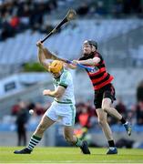 12 February 2022; Colin Fennelly of Shamrocks in action against Barry Coughlan of Ballygunner during the AIB GAA Hurling All-Ireland Senior Club Championship Final match between Ballygunner, Waterford, and Shamrocks, Kilkenny, at Croke Park in Dublin. Photo by Stephen McCarthy/Sportsfile