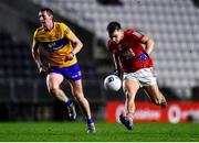 5 February 2022; Sean Powter of Cork and Cathal O'Connor of Clare during the Allianz Football League Division 2 match between Cork and Clare at Páirc Ui Chaoimh in Cork. Photo by Ben McShane/Sportsfile