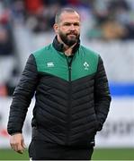 12 February 2022; Ireland head coach Andy Farrell before the Guinness Six Nations Rugby Championship match between France and Ireland at Stade de France in Paris, France. Photo by Brendan Moran/Sportsfile