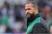 12 February 2022; Ireland head coach Andy Farrell before the Guinness Six Nations Rugby Championship match between France and Ireland at Stade de France in Paris, France. Photo by Brendan Moran/Sportsfile