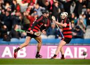 12 February 2022; Harry Ruddle, left, celebrates with Ballygunner team-mate Dessie Hutchinson after scoring his side's second goal during the AIB GAA Hurling All-Ireland Senior Club Championship Final match between Ballygunner, Waterford, and Shamrocks, Kilkenny, at Croke Park in Dublin. Photo by Stephen McCarthy/Sportsfile