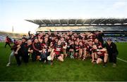 12 February 2022; Ballygunner celebrate with the Tommy Moore cup after the AIB GAA Hurling All-Ireland Senior Club Championship Final match between Ballygunner, Waterford, and Shamrocks, Kilkenny, at Croke Park in Dublin. Photo by Stephen McCarthy/Sportsfile