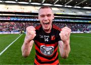 12 February 2022; Kevin Mahony of Ballygunner celebrates after his side's victory in the AIB GAA Hurling All-Ireland Senior Club Championship Final match between Ballygunner, Waterford, and Shamrocks, Kilkenny, at Croke Park in Dublin. Photo by Piaras Ó Mídheach/Sportsfile