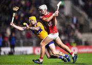 5 February 2022; Luke Meade of Cork and Aaron Fitzgerald of Clare during the Allianz Hurling League Division 1 Group A match between Cork and Clare at Páirc Ui Chaoimh in Cork. Photo by Ben McShane/Sportsfile