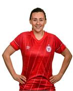 10 February 2022; Megan Smith-Lynch during a Shelbourne squad portrait session at Tolka Park in Dublin. Photo by Stephen McCarthy/Sportsfile