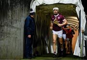 12 February 2022; Daithí Burke leads his side out before the Allianz Hurling League Division 1 Group A match between Limerick and Galway at TUS Gaelic Grounds in Limerick. Photo by Eóin Noonan/Sportsfile