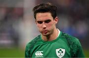 12 February 2022; Joey Carbery of Ireland leaves the pitch after his side's defeat in the Guinness Six Nations Rugby Championship match between France and Ireland at Stade de France in Paris, France. Photo by Brendan Moran/Sportsfile