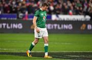 12 February 2022; Jack Carty of Ireland leaves the pitch after his side's defeat in the Guinness Six Nations Rugby Championship match between France and Ireland at Stade de France in Paris, France. Photo by Brendan Moran/Sportsfile