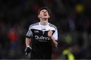 12 February 2022; Eugene Branagan of Kilcoo celebrates after the AIB GAA Football All-Ireland Senior Club Championship Final match between Kilcoo, Down, and Kilmacud Crokes, Dublin, at Croke Park in Dublin. Photo by Stephen McCarthy/Sportsfile