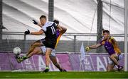 12 February 2022; Jerome Johnston of Kilcoo scores his side's second goal, in extra-time, during the AIB GAA Football All-Ireland Senior Club Championship Final match between Kilcoo, Down, and Kilmacud Crokes, Dublin, at Croke Park in Dublin. Photo by Stephen McCarthy/Sportsfile