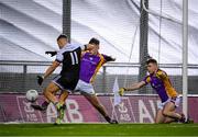 12 February 2022; Jerome Johnston of Kilcoo scores his side's second goal, in extra-time, during the AIB GAA Football All-Ireland Senior Club Championship Final match between Kilcoo, Down, and Kilmacud Crokes, Dublin, at Croke Park in Dublin. Photo by Stephen McCarthy/Sportsfile