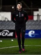 11 February 2022; Dundalk goalkeeper Mark Byrne before the Jim Malone Cup match between Dundalk and Drogheda United at Oriel Park in Dundalk, Louth. Photo by Ben McShane/Sportsfile
