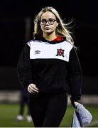 11 February 2022; Dundalk sports scientist Claire Dunne before the Jim Malone Cup match between Dundalk and Drogheda United at Oriel Park in Dundalk, Louth. Photo by Ben McShane/Sportsfile