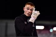 11 February 2022; Dundalk goalkeeper Nathan Shepperd before the Jim Malone Cup match between Dundalk and Drogheda United at Oriel Park in Dundalk, Louth. Photo by Ben McShane/Sportsfile