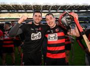 12 February 2022; Stephen O'Keeffe, left, and Shane O'Sullivan of Ballygunner celebrate after the AIB GAA Hurling All-Ireland Senior Club Championship Final match between Ballygunner, Waterford, and Shamrocks, Kilkenny, at Croke Park in Dublin. Photo by Stephen McCarthy/Sportsfile