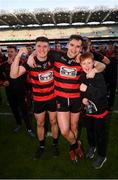 12 February 2022; Peter Hogan, left, and Dessie Hutchinson of Ballygunner celebrate after winning the AIB GAA Hurling All-Ireland Senior Club Championship Final match between Ballygunner, Waterford, and Shamrocks, Kilkenny, at Croke Park in Dublin. Photo by Stephen McCarthy/Sportsfile