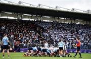 13 February 2022; A general view of a scrum during the Bank of Ireland Leinster Rugby Schools Senior Cup 1st Round match between Blackrock College, Dublin, and St Michael’s College, Dublin, at Energia Park in Dublin. Photo by Ben McShane/Sportsfile