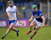 13 February 2022; Ross King of Laois in action against Conor Gleeson of Waterford during the Allianz Hurling League Division 1 Group B match between Waterford and Laois at Walsh Park in Waterford. Photo by Piaras Ó Mídheach/Sportsfile
