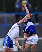 13 February 2022; Diarmuid Conway of Laois gathers possession ahead of Austin Gleeson of Waterford during the Allianz Hurling League Division 1 Group B match between Waterford and Laois at Walsh Park in Waterford. Photo by Piaras Ó Mídheach/Sportsfile