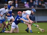 13 February 2022; Austin Gleeson of Waterford is tackled by Fiachra Fennell of Laois during the Allianz Hurling League Division 1 Group B match between Waterford and Laois at Walsh Park in Waterford. Photo by Piaras Ó Mídheach/Sportsfile