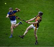 13 February 2022; Tom Phelan of Kilkenny in action against Alan Flynn of Tipperary during the Allianz Hurling League Division 1 Group B match between Tipperary and Kilkenny at FBD Semple Stadium in Thurles, Tipperary. Photo by Brendan Moran/Sportsfile