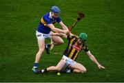 13 February 2022; Martin Keoghan of Kilkenny in action against James Quigley of Tipperary during the Allianz Hurling League Division 1 Group B match between Tipperary and Kilkenny at FBD Semple Stadium in Thurles, Tipperary. Photo by Brendan Moran/Sportsfile