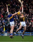 13 February 2022; Dan McCormack of Tipperary gathers the sliotar ahead of Richie Leahy of Kilkenny during the Allianz Hurling League Division 1 Group B match between Tipperary and Kilkenny at FBD Semple Stadium in Thurles, Tipperary. Photo by Brendan Moran/Sportsfile