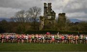 13 February 2022; A general view of the start of the masters men's 7000m at The Irish Life Health National Intermediate, Master, Juvenile B & Relays Cross Country Championships in Castlelyons, Cork. Photo by Sam Barnes/Sportsfile