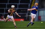 13 February 2022; Cian Kenny of Kilkenny blocks a shot by Mark Kehoe of Tipperary during the Allianz Hurling League Division 1 Group B match between Tipperary and Kilkenny at FBD Semple Stadium in Thurles, Tipperary. Photo by Brendan Moran/Sportsfile