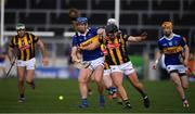 13 February 2022; Jason Forde of Tipperary and Niall Brassil of Kilkenny contest possession during the Allianz Hurling League Division 1 Group B match between Tipperary and Kilkenny at FBD Semple Stadium in Thurles, Tipperary. Photo by Brendan Moran/Sportsfile