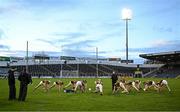 13 February 2022; Kilkenny players, led by strength and conditioning coach Michael Comerford, warm down after the Allianz Hurling League Division 1 Group B match between Tipperary and Kilkenny at FBD Semple Stadium in Thurles, Tipperary. Photo by Brendan Moran/Sportsfile