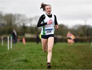 13 February 2022; Niamh Mc Donald of St Coca's AC, Kildare, competing in the under 17 girl's event at The Irish Life Health National Intermediate, Master, Juvenile B & Relays Cross Country Championships in Castlelyons, Cork. Photo by Sam Barnes/Sportsfile