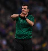 12 February 2022; Referee Sean Hurson during the AIB GAA Football All-Ireland Senior Club Championship Final match between Kilcoo, Down, and Kilmacud Crokes, Dublin, at Croke Park in Dublin. Photo by Stephen McCarthy/Sportsfile