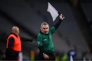 12 February 2022; Linesman James Molloy during the AIB GAA Football All-Ireland Senior Club Championship Final match between Kilcoo, Down, and Kilmacud Crokes, Dublin, at Croke Park in Dublin. Photo by Stephen McCarthy/Sportsfile