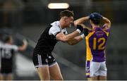 12 February 2022; Ryan McEvoy of Kilcoo celebrates a goal by teammate Jerome Johnston, not pictured in injury-time of the second half of extra-time, during the AIB GAA Football All-Ireland Senior Club Championship Final match between Kilcoo, Down, and Kilmacud Crokes, Dublin, at Croke Park in Dublin. Photo by Piaras Ó Mídheach/Sportsfile