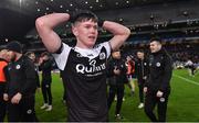 12 February 2022; Justin Clark of Kilcoo after his side's victory in the AIB GAA Football All-Ireland Senior Club Championship Final match between Kilcoo, Down, and Kilmacud Crokes, Dublin, at Croke Park in Dublin. Photo by Piaras Ó Mídheach/Sportsfile