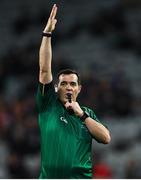 12 February 2022; Referee Seán Hurson during the AIB GAA Football All-Ireland Senior Club Championship Final match between Kilcoo, Down, and Kilmacud Crokes, Dublin, at Croke Park in Dublin. Photo by Piaras Ó Mídheach/Sportsfile