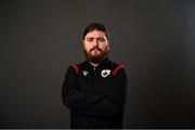 12 February 2022; James Donnelly during a Longford Town FC squad portraits session at Bishopsgate in Longford. Photo by Eóin Noonan/Sportsfile