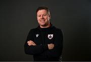 12 February 2022; James Keddy, assistant manager, during a Longford Town FC squad portraits session at Bishopsgate in Longford. Photo by Eóin Noonan/Sportsfile