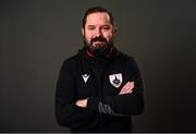 12 February 2022; Albert Byrne, physiotherapist, during a Longford Town FC squad portraits session at Bishopsgate in Longford. Photo by Eóin Noonan/Sportsfile