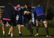 14 February 2022; Ryan Baird, second right, during a Leinster Rugby squad training session at UCD in Dublin. Photo by Harry Murphy/Sportsfile