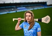 15 February 2022; Dublin Camogie player Aisling Maher in attendance as Dublin GAA and AIG Insurance were in Parnell park to hold the official 2022 season launch and the rollout of the 2022 AIG #EffortisEqual campaign. Visit www.aig.ie/dublingaa for more information. Photo by David Fitzgerald/Sportsfile
