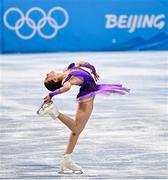 15 February 2022; Kamila Valieva of ROC during the Women Single Skating Short Program event on day 11 of the Beijing 2022 Winter Olympic Games at Capital Indoor Stadium in Beijing, China. Photo by Ramsey Cardy/Sportsfile