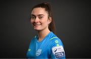 13 February 2022; Sarah McKevitt during a DLR Waves squad portraits session at the UCD Bowl in Belfield, Dublin. Photo by Stephen McCarthy/Sportsfile