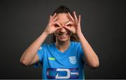 13 February 2022; Louise Corrigan during a DLR Waves squad portraits session at the UCD Bowl in Belfield, Dublin. Photo by Stephen McCarthy/Sportsfile
